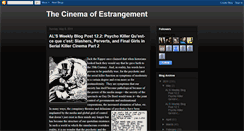 Desktop Screenshot of cinemaofestrangement.blogspot.com