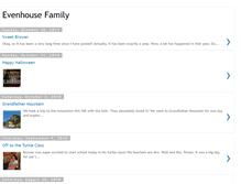 Tablet Screenshot of evenhousefamily.blogspot.com