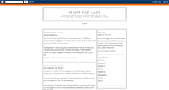 Desktop Screenshot of giantfatlady.blogspot.com