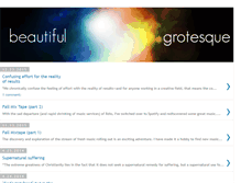 Tablet Screenshot of beautifulandgrotesque.blogspot.com
