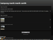 Tablet Screenshot of kampung-manik-cantik.blogspot.com