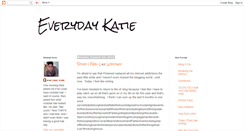 Desktop Screenshot of everydaykatie.blogspot.com