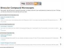 Tablet Screenshot of binocularcompoundmicroscopes.blogspot.com
