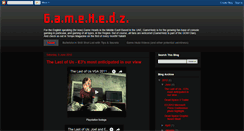 Desktop Screenshot of gamehedz.blogspot.com