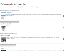 Tablet Screenshot of cronicadeseiscuerdas.blogspot.com