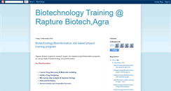 Desktop Screenshot of biotechtraining2011.blogspot.com