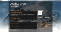 Desktop Screenshot of cruel-music.blogspot.com