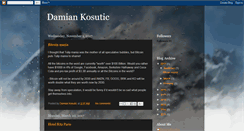 Desktop Screenshot of damiankosutic.blogspot.com