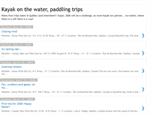 Tablet Screenshot of kayakonthewater.blogspot.com