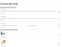 Tablet Screenshot of drsatyapalsingh.blogspot.com