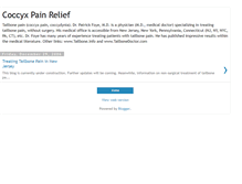 Tablet Screenshot of coccyx-pain-relief.blogspot.com