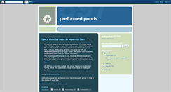 Desktop Screenshot of preformedponds.blogspot.com