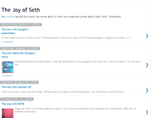 Tablet Screenshot of joyofseth.blogspot.com