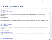 Tablet Screenshot of fortheloveofmydogs.blogspot.com