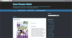 Desktop Screenshot of gamecheaper.blogspot.com