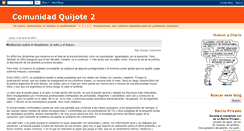 Desktop Screenshot of comunidadquijote2.blogspot.com