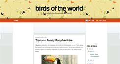 Desktop Screenshot of birds-oftheworld.blogspot.com