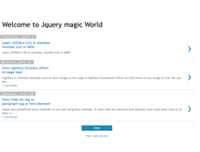 Tablet Screenshot of jquerymagic.blogspot.com