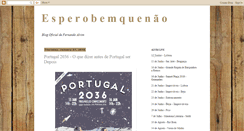 Desktop Screenshot of esperobemquenao.blogspot.com