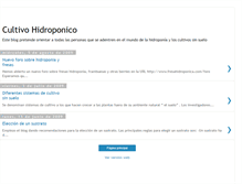 Tablet Screenshot of cultivossinsuelo.blogspot.com