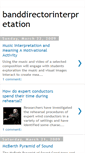 Mobile Screenshot of banddirectorinterpretation.blogspot.com