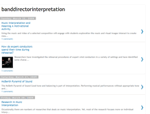 Tablet Screenshot of banddirectorinterpretation.blogspot.com