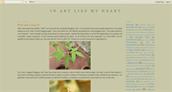 Desktop Screenshot of inartliesmyheart.blogspot.com