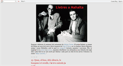 Desktop Screenshot of lletresamahalta.blogspot.com