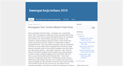 Desktop Screenshot of infolowongankerja4.blogspot.com