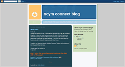 Desktop Screenshot of ncymconnect.blogspot.com