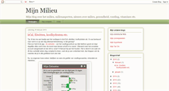 Desktop Screenshot of mijnmilieu.blogspot.com
