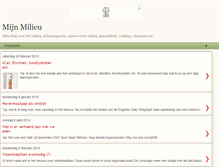 Tablet Screenshot of mijnmilieu.blogspot.com