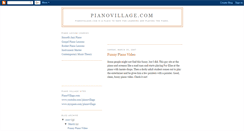 Desktop Screenshot of pianovillage.blogspot.com