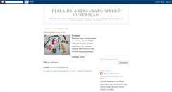 Desktop Screenshot of feiradeartesanatometroconceicao.blogspot.com