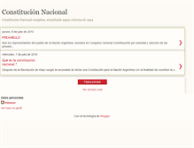 Tablet Screenshot of constituciondelanacion.blogspot.com