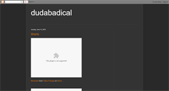 Desktop Screenshot of dudabadical.blogspot.com