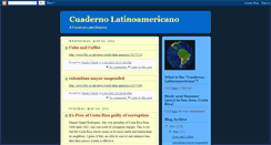 Desktop Screenshot of cuadernolatinoamericano.blogspot.com