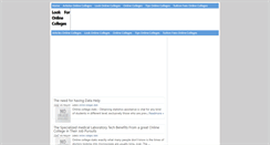 Desktop Screenshot of lookonlinecolleges.blogspot.com