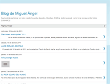 Tablet Screenshot of blogdemiguelangel.blogspot.com