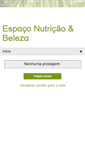 Mobile Screenshot of espaconutricaoebeleza.blogspot.com