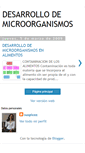 Mobile Screenshot of desarrollodemicroorganismos.blogspot.com