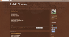Desktop Screenshot of lelakigunung.blogspot.com