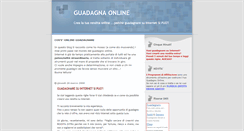 Desktop Screenshot of online-guadagnare.blogspot.com