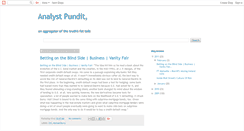 Desktop Screenshot of analystpundit.blogspot.com
