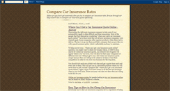 Desktop Screenshot of comparecarinsurancerates.blogspot.com