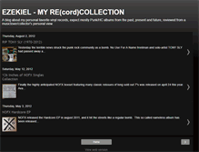 Tablet Screenshot of ezekiel-myrecordcollection.blogspot.com