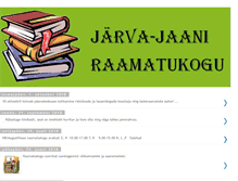 Tablet Screenshot of jarvajaaniraamatukogu.blogspot.com