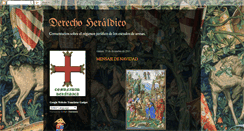 Desktop Screenshot of derechoheraldico.blogspot.com