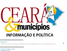 Tablet Screenshot of municipiosdoceara.blogspot.com
