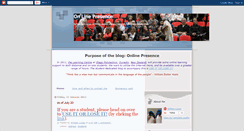 Desktop Screenshot of on-line-presence.blogspot.com